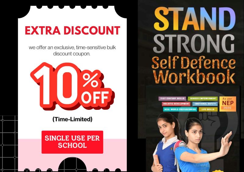 Bulk discount on the self defence workbook for school girls